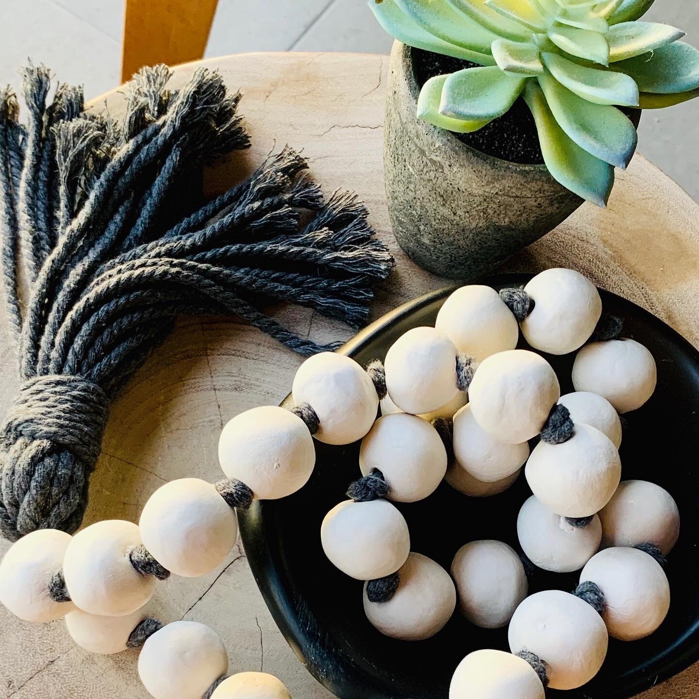 Hand Rolled Clay Garland.JPG