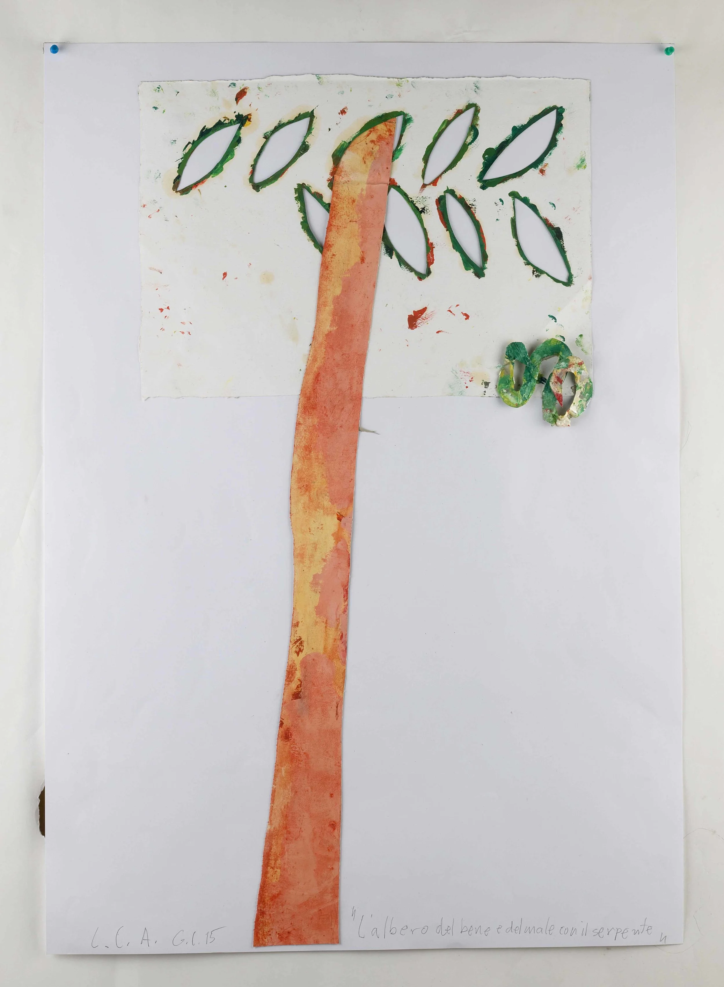 L'albero del bene e del male con il serpente