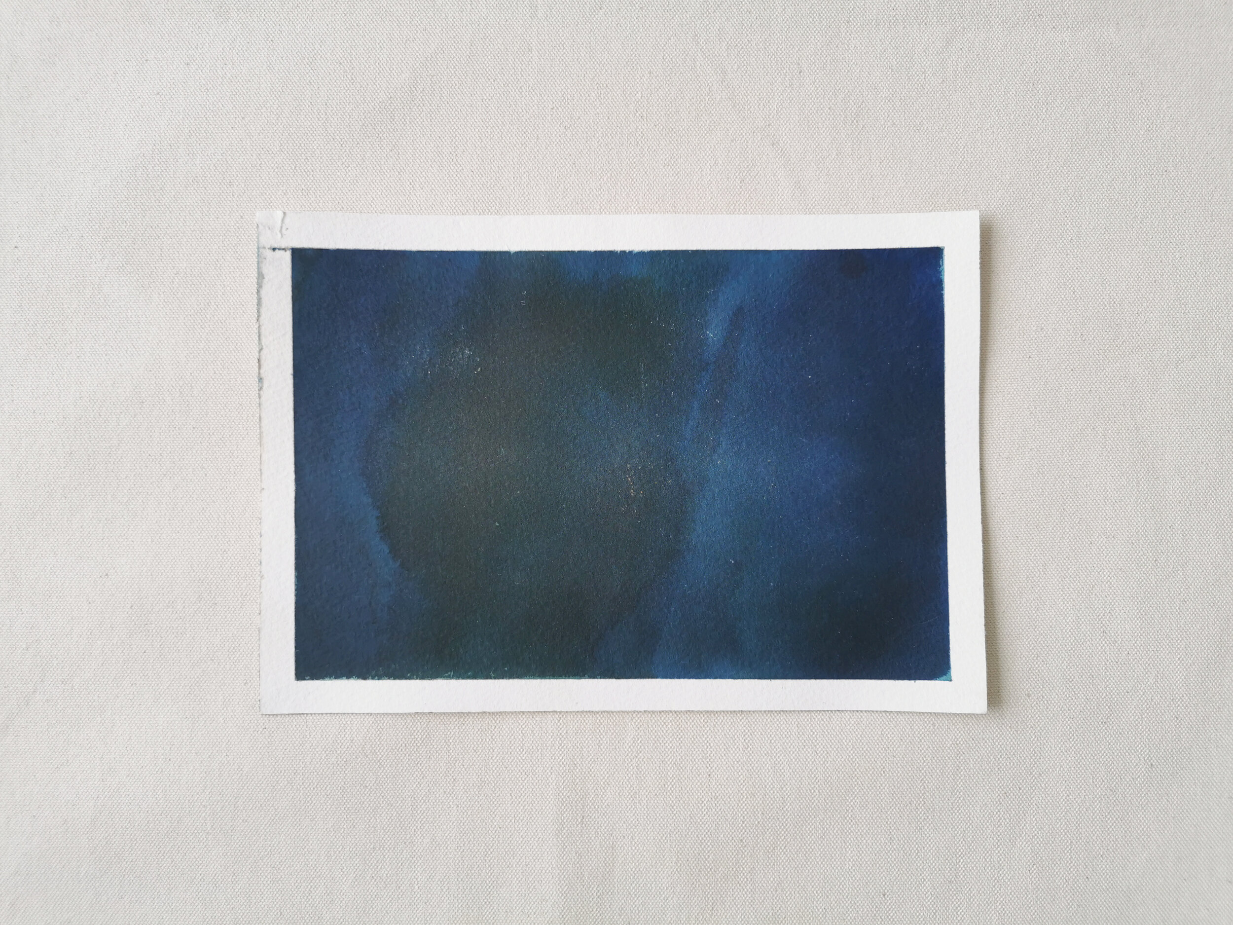 Eddy In The Shallows - Cyanotype and Rainwater on Paper - 18.5 x 27cm - Kari Cahill - White.jpg