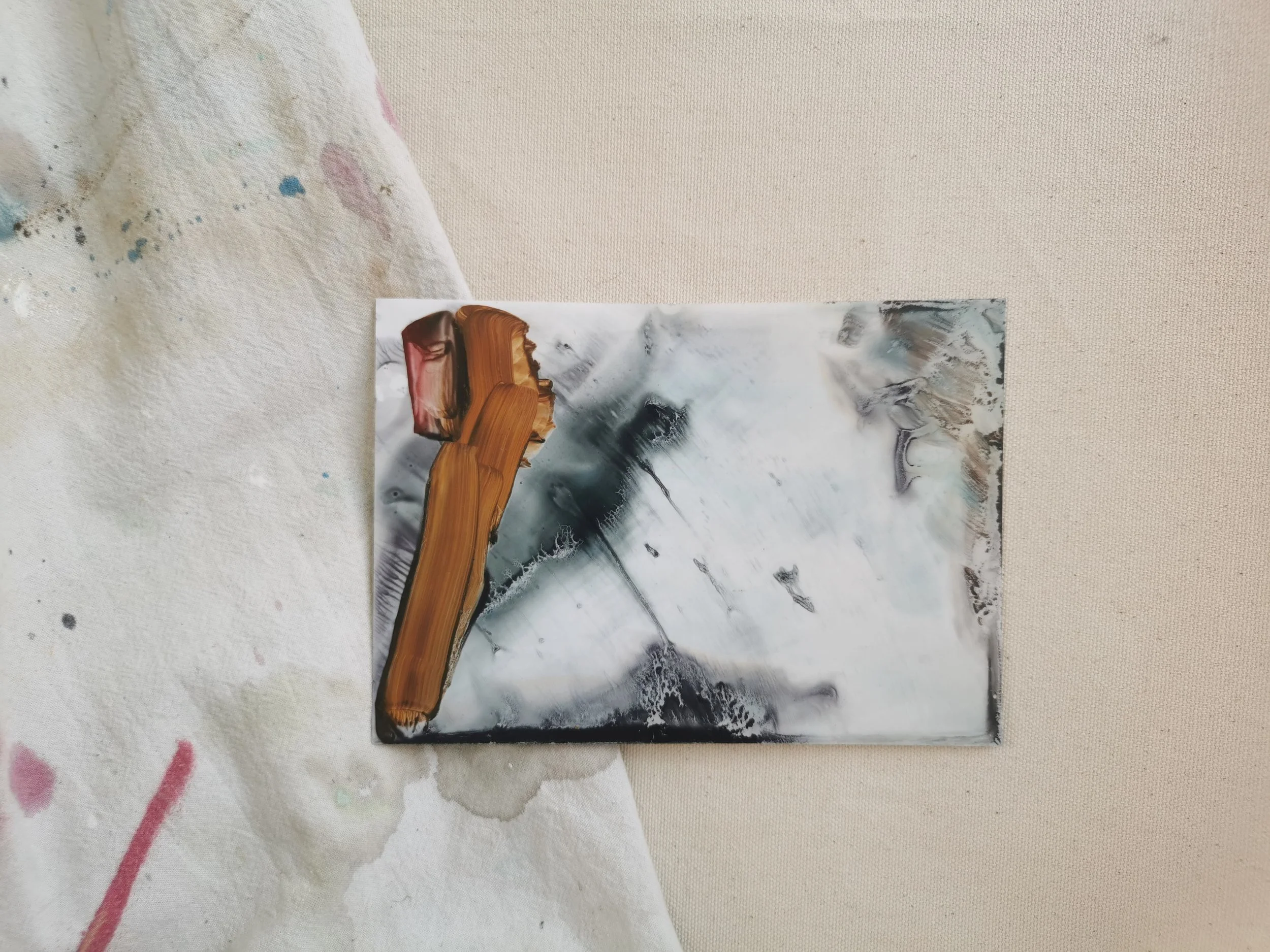 Graze Against Gray 2020 - Oil on Yupo - Kari Cahill.jpg