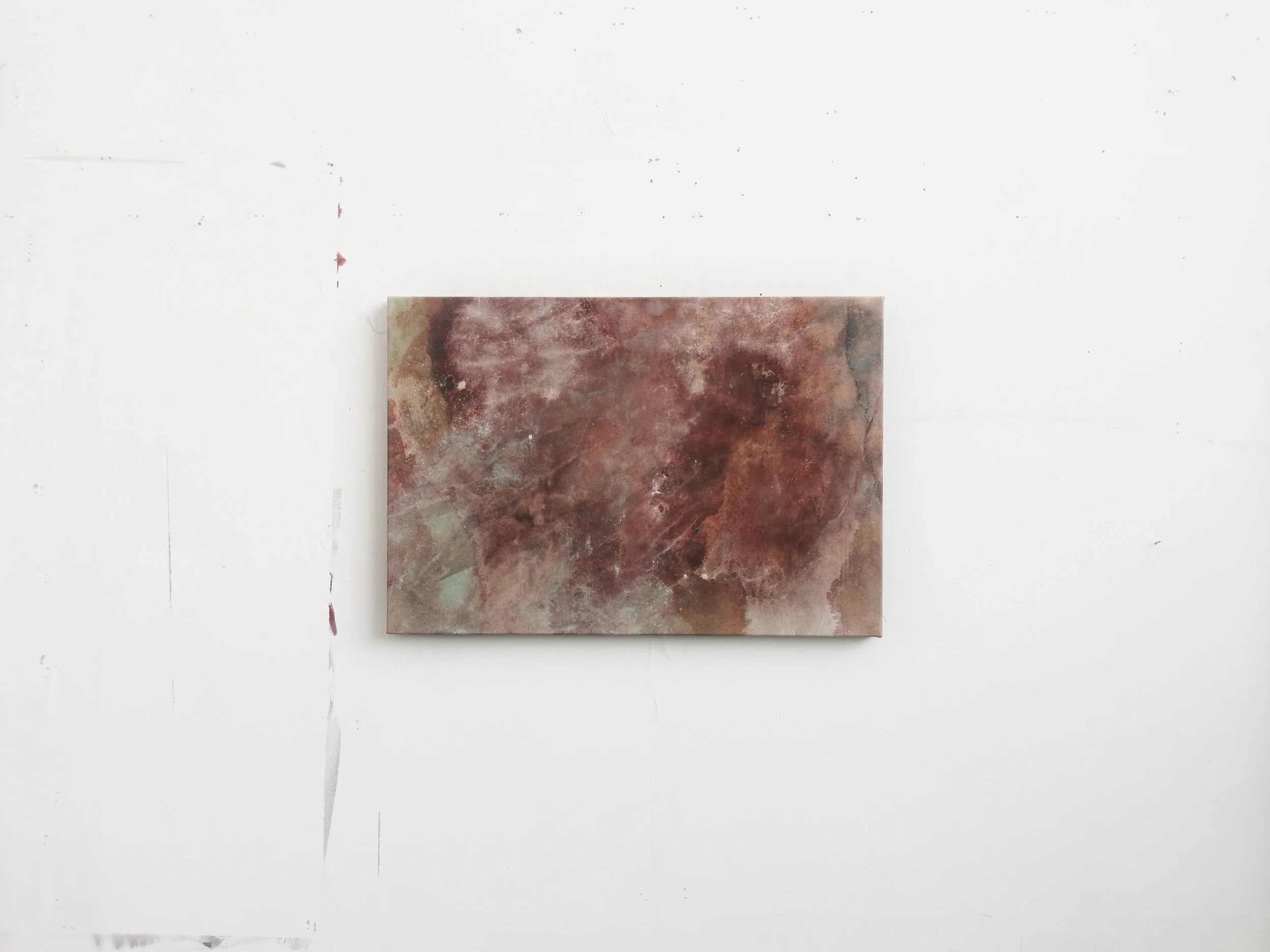 Within a Hemic Afterburn 2022 - cyano, copper verdigris, soda on canvas - 63 x 43 - Kari Cahill.jpeg