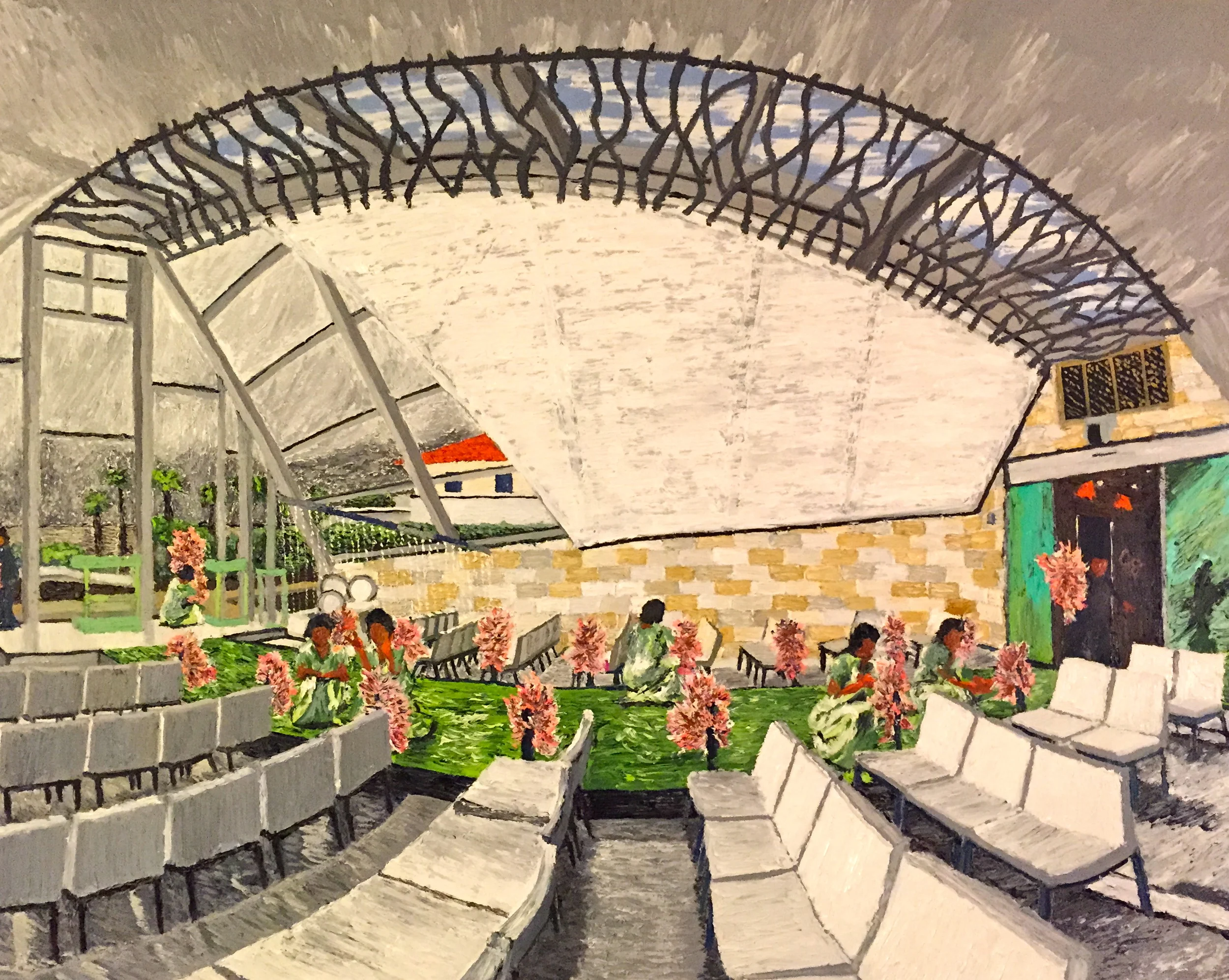   Morning Chapel &nbsp; 82cm x 100cm. &nbsp;Oil on wood panel. &nbsp;2015. 