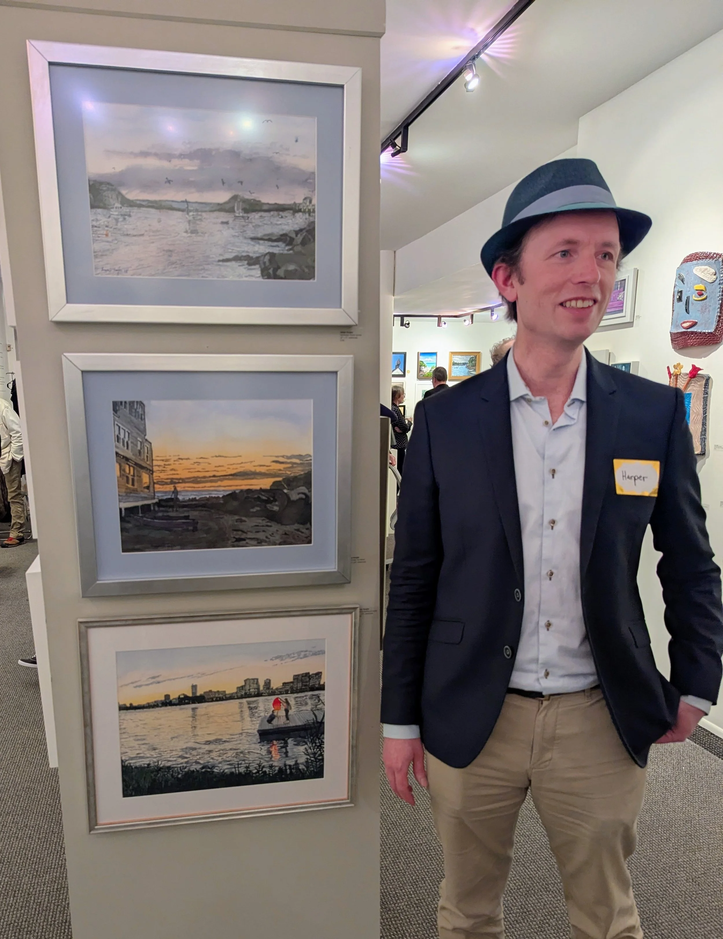 Harper at the Copley Society of Art