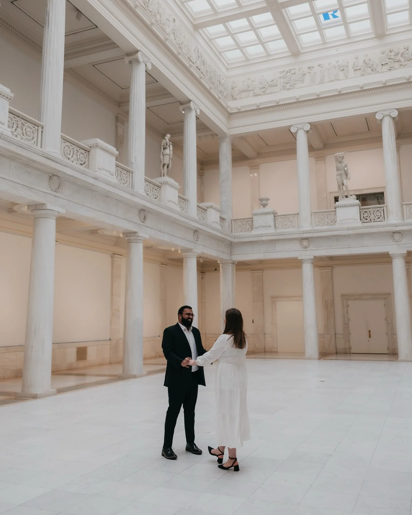 A proper post for Kaylee and Jason&rsquo;s museum engagement 🤍