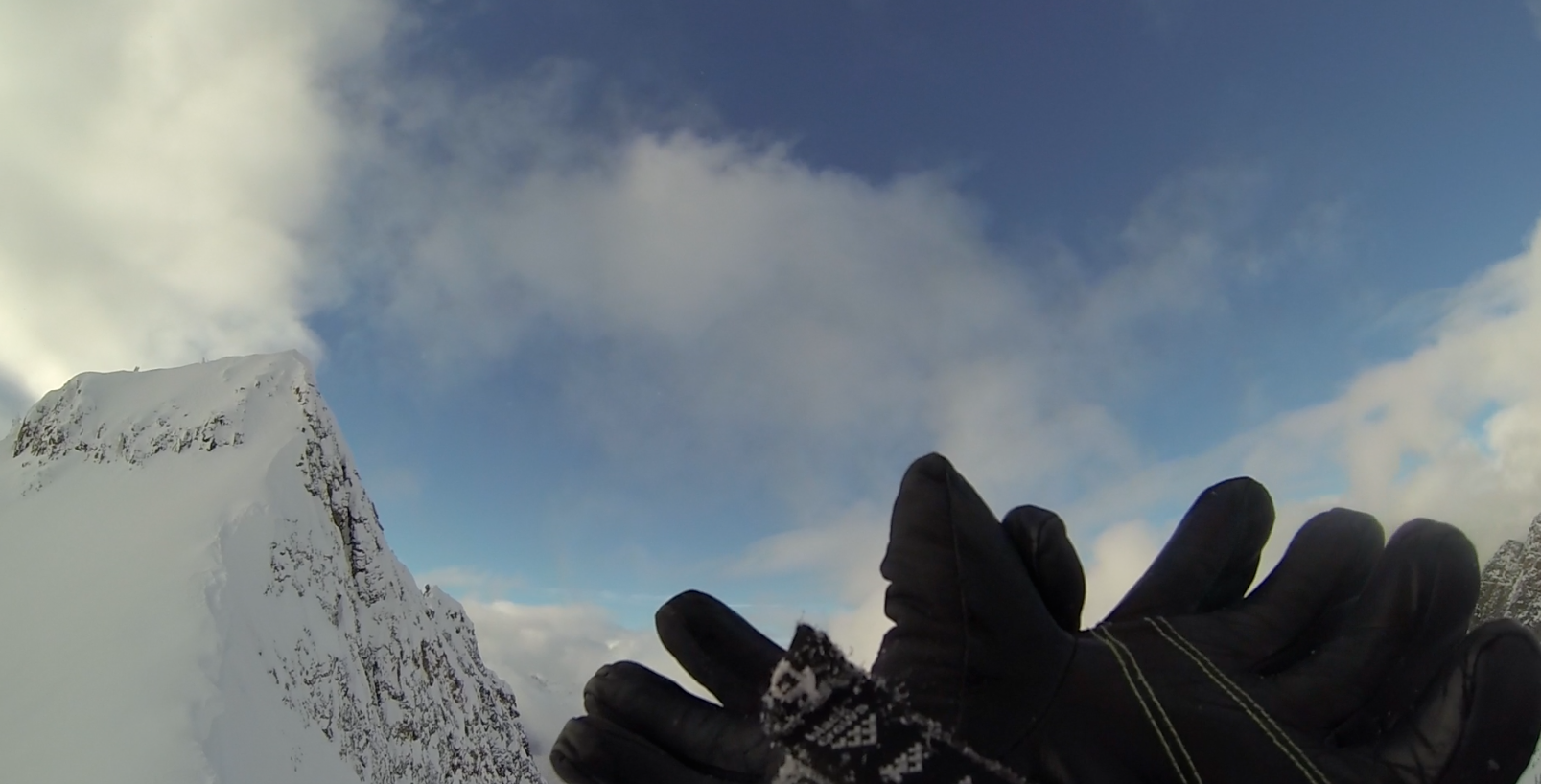Thanking the Universe for providing the blue whole and visability just before we dropped in. 