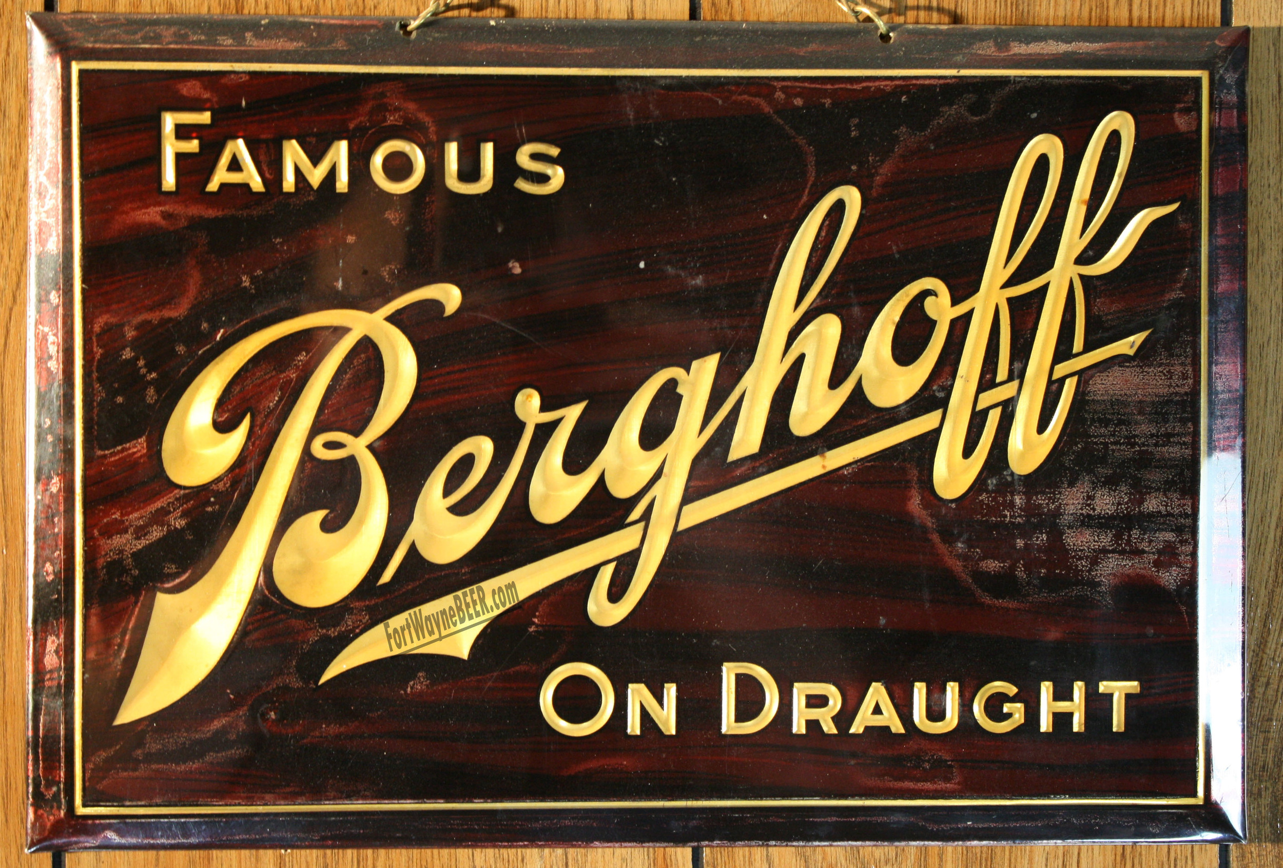 HERMAN BERGHOFF BREWING FORT WAYNE,IN 9" x 12" Sign 
