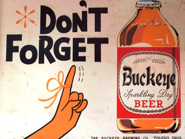 Details about   Buckeye Beer FRIDGE MAGNET sign advertisement Toledo Ohio 