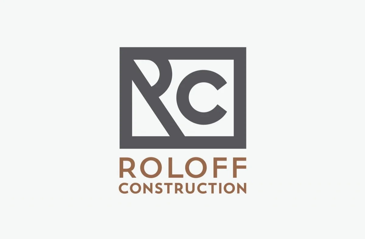 Roloff Construction Logo Brand Identity Design