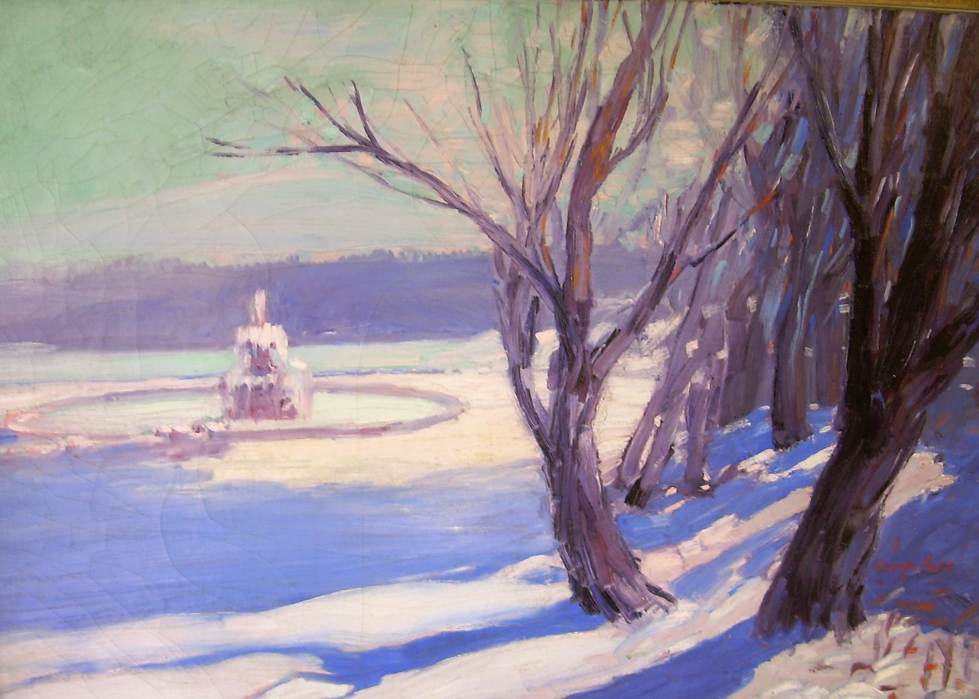 George Luks, Winter in Central Park, NY.jpg