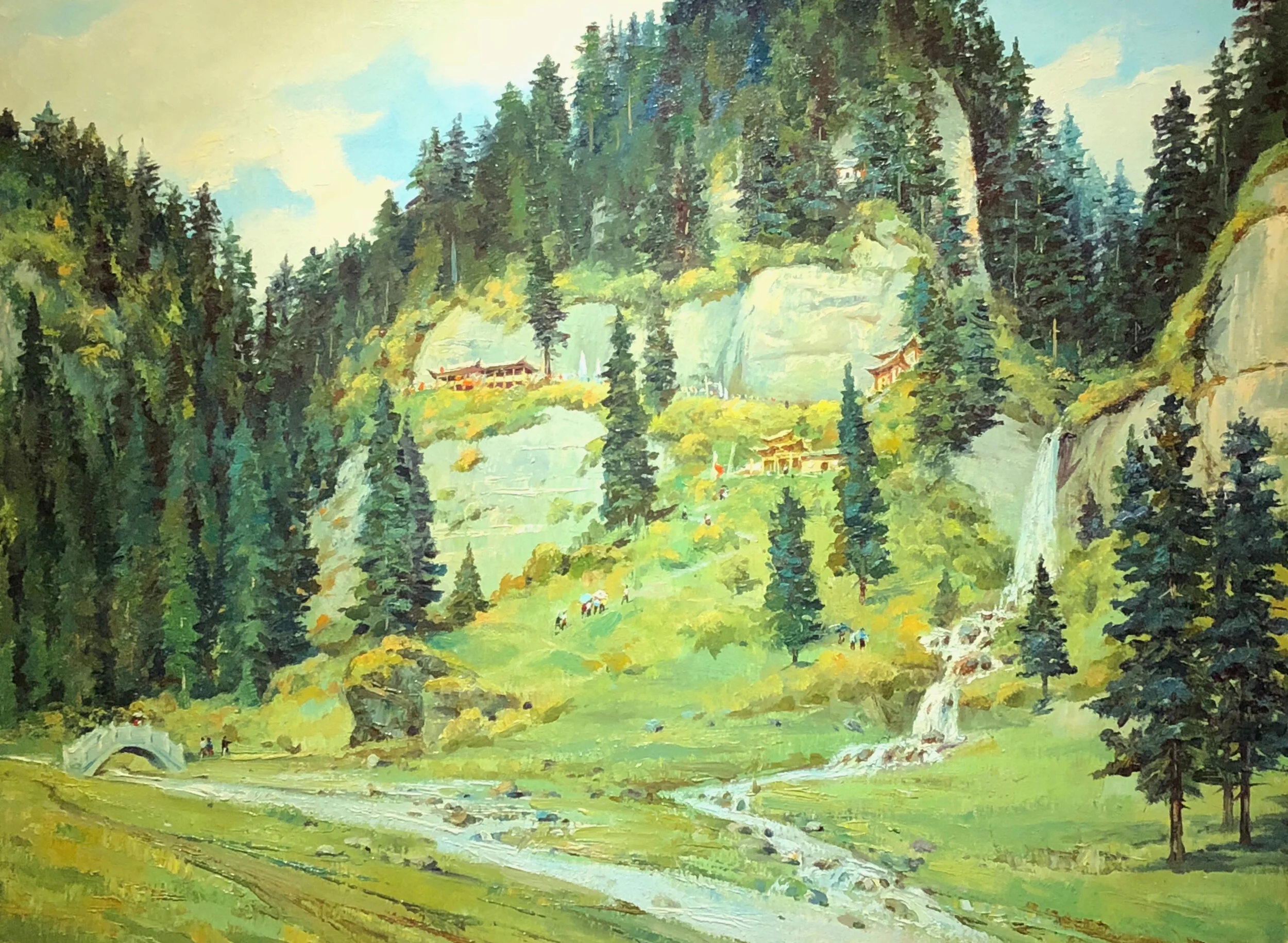 ZMA Puzzler! "Cliffs of Singing Pine Trees" by Jianmin Dou