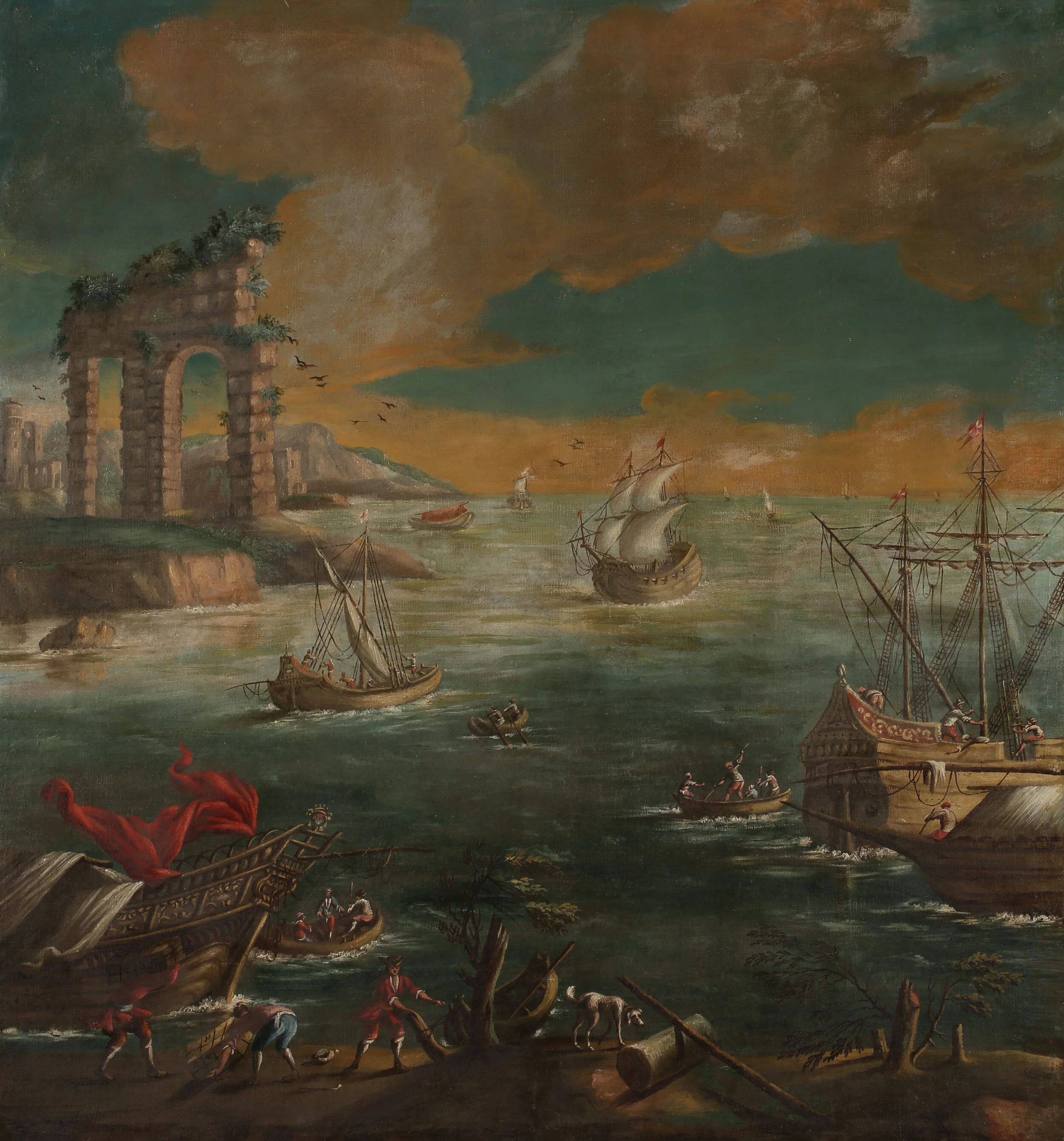 'Harbor Scene' - Attr. to Salvator Rosa.JPG
