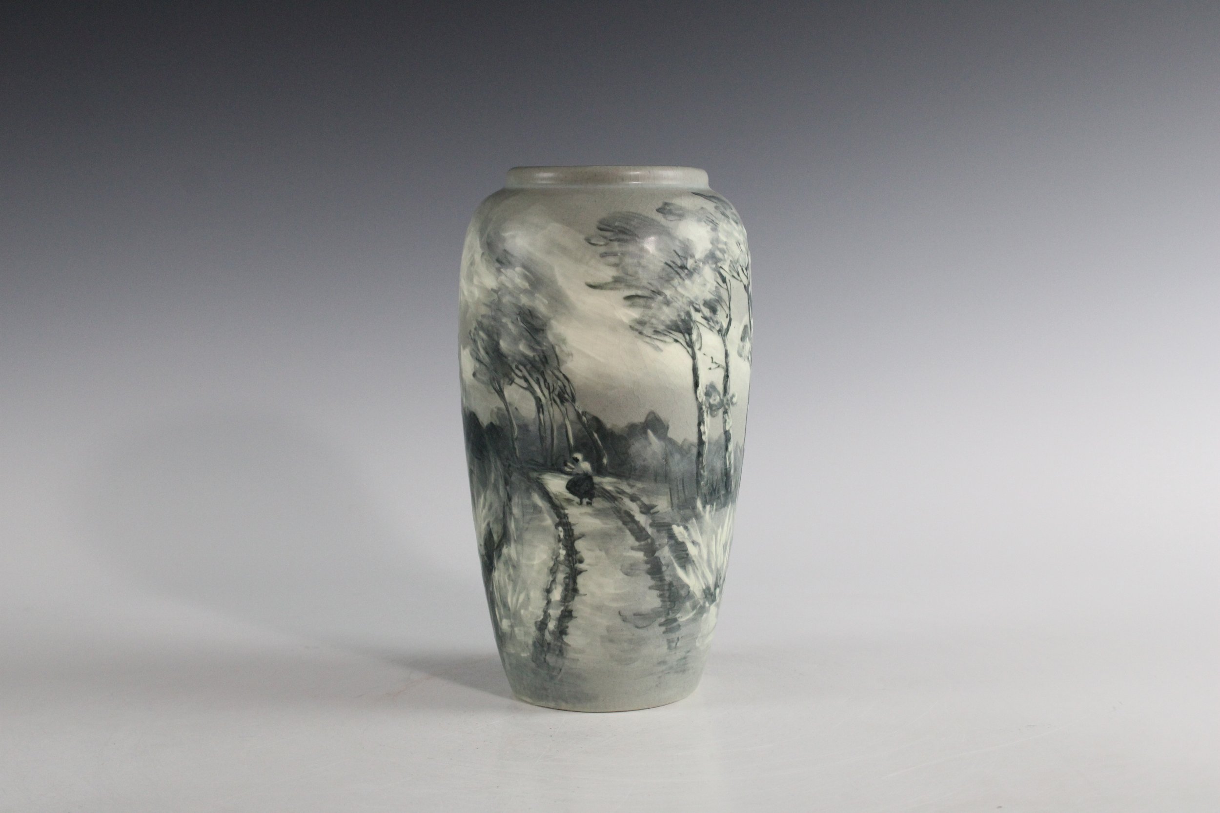 Hudson Black and White Scenic Variation Vase
