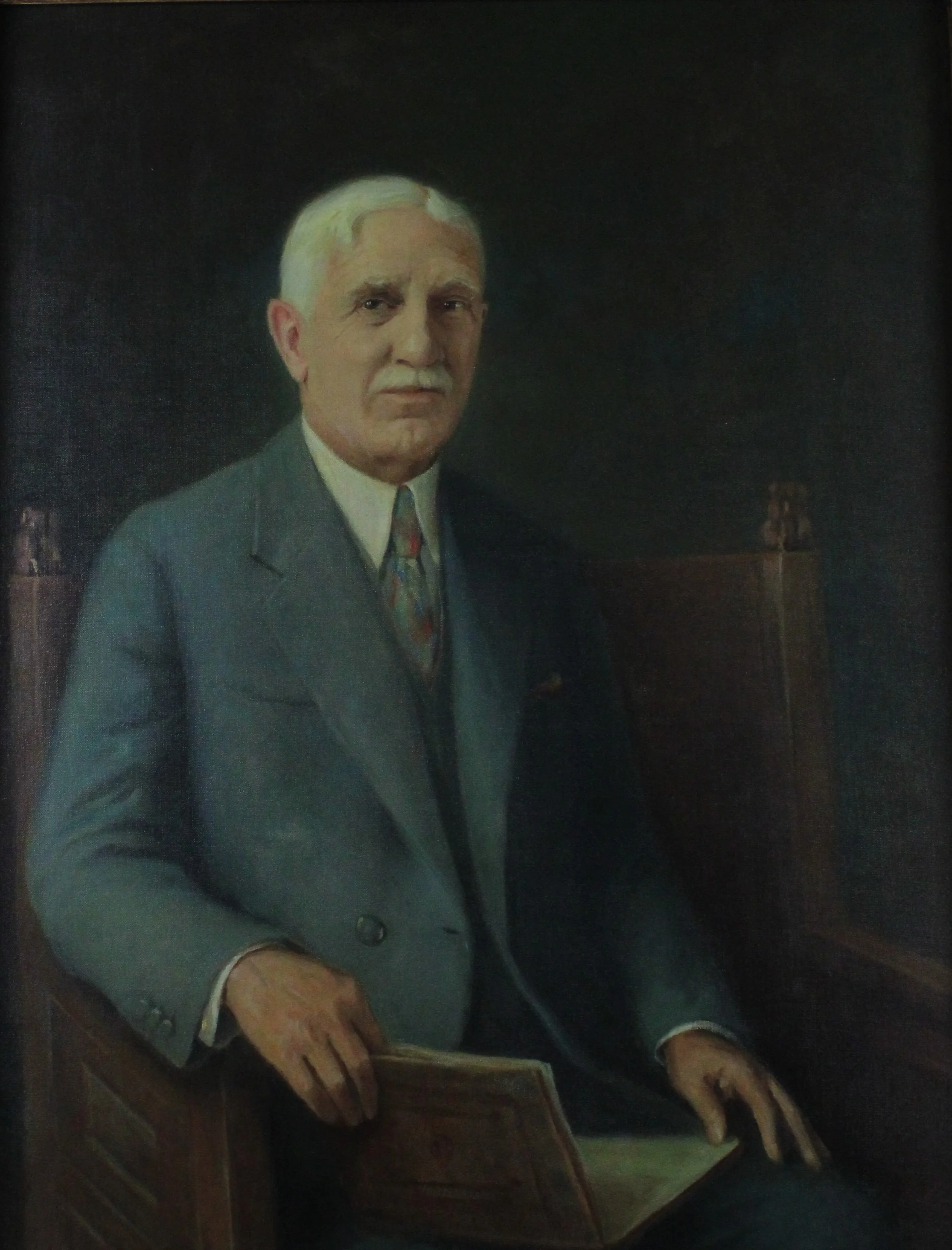 ZMA Puzzler! Portrait of Edward M. Ayers, The Founder of the Zanesville Art Institute by E. Hodgson Smart