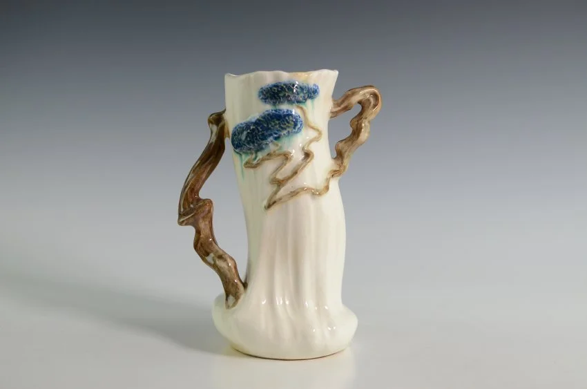 ZMA Puzzler! Ming Tree Vase Featuring a Trial Glaze by The Roseville Pottery Company