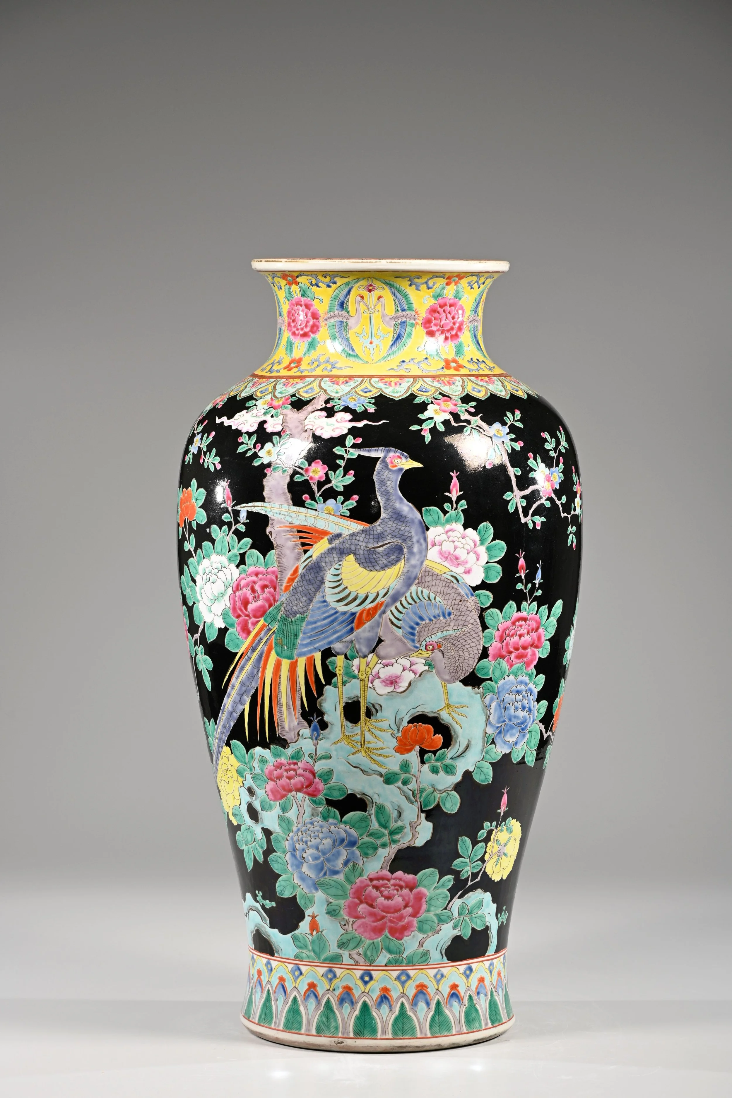 ZMA Puzzler! Nippon Decorative Urn with Birds and Flowers