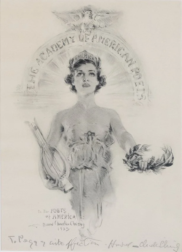 ZMA Puzzler! The Academy of American Poets by Howard Chandler Christy 