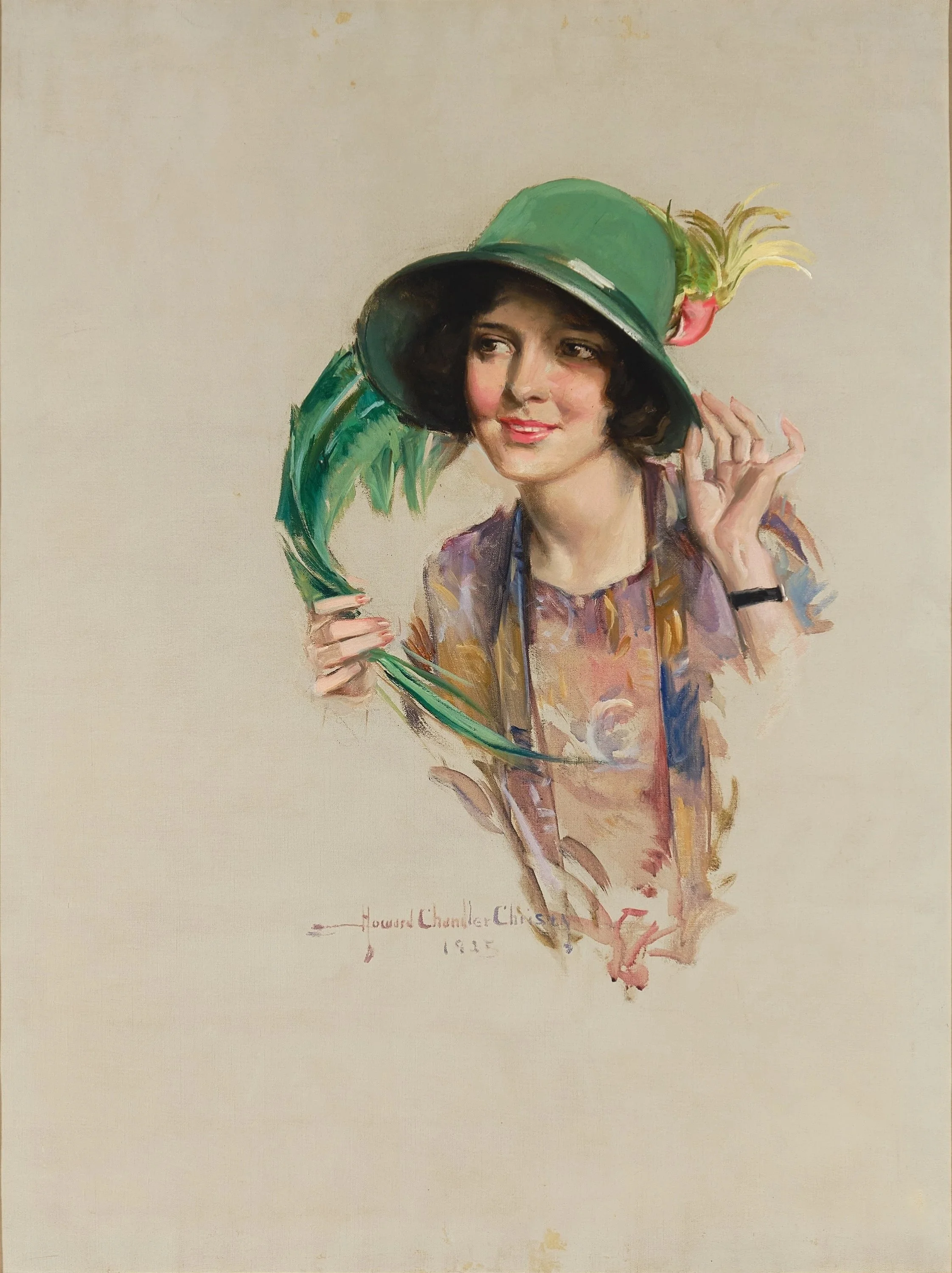 Lady in Green Hat with Feathers.jpg