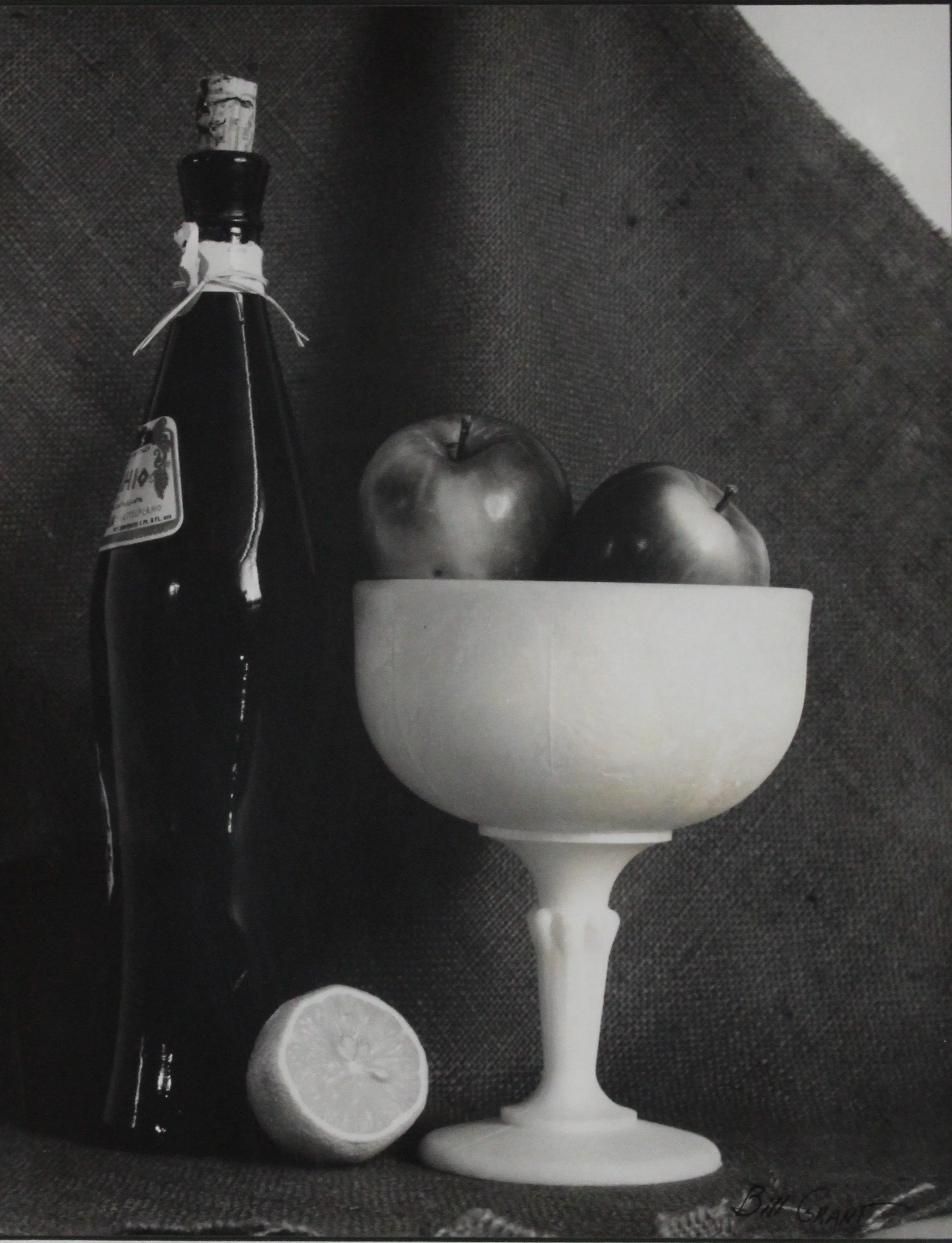 ZMA Puzzler! Wine Bottle and Apples by Bill Grant