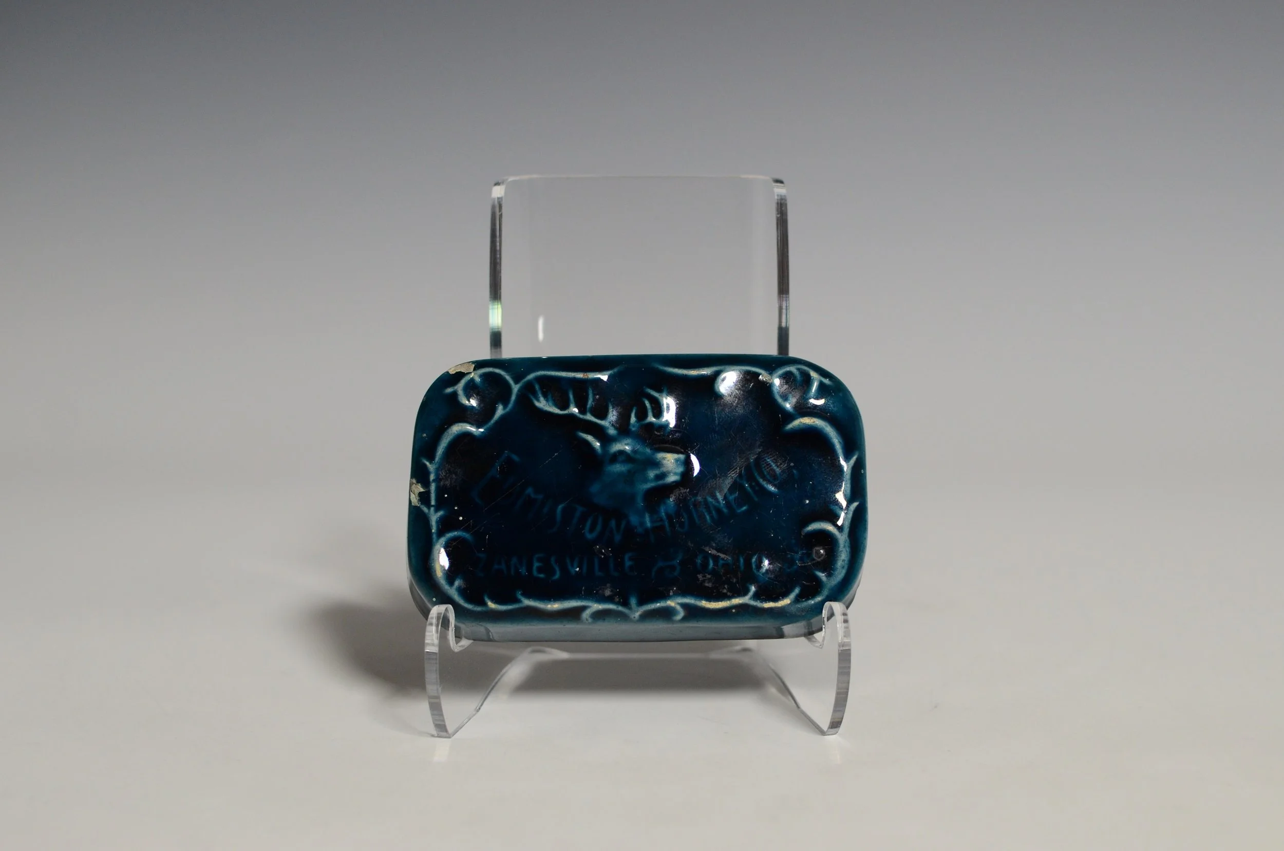  J. B. Owens Pottery Company (1885-1907). Paperweight for the Edmiston Horney  Company