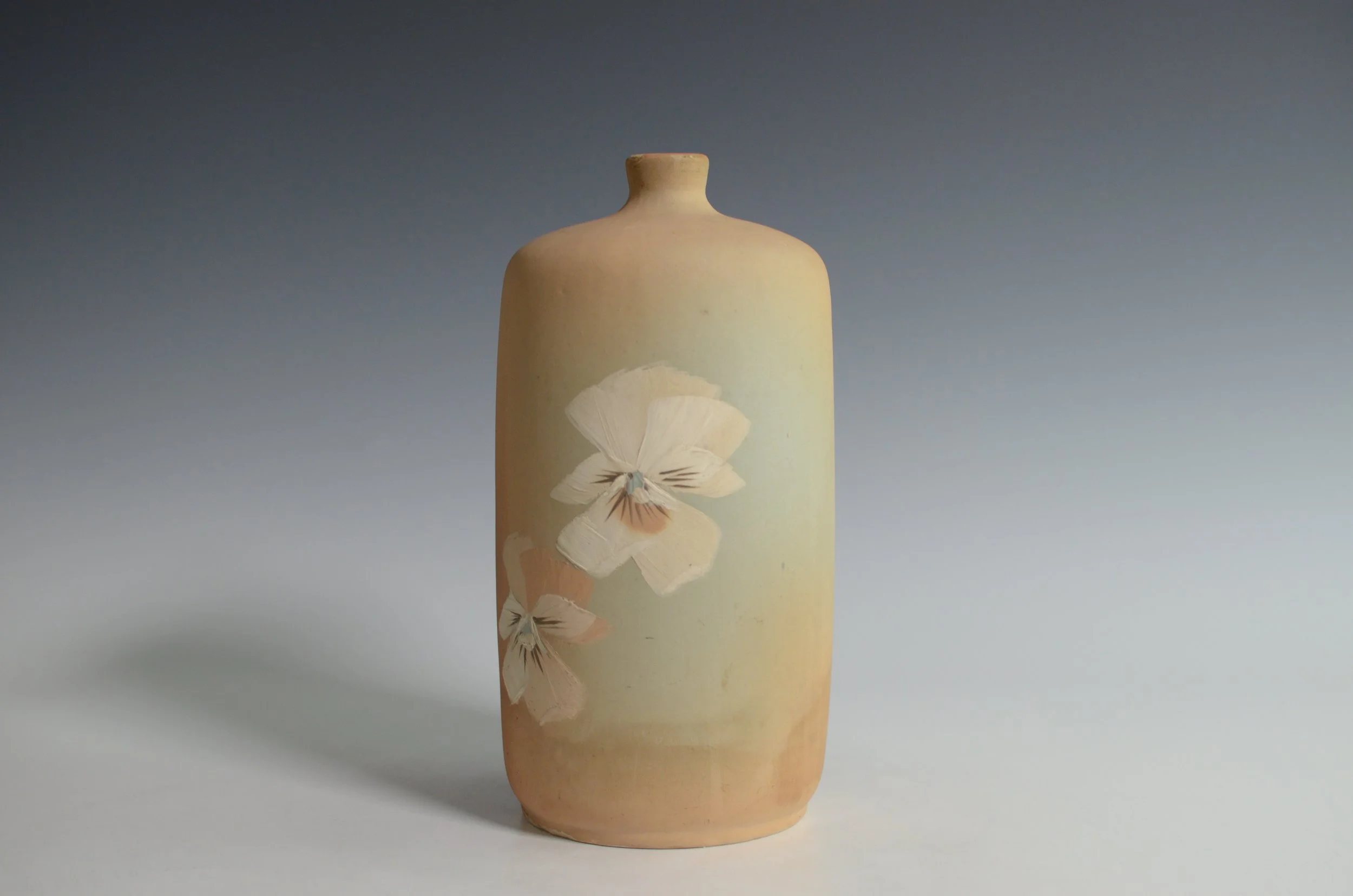 J. B. Owens Pottery Company (1885-1907). Matt Utopian Floral Lamp Base