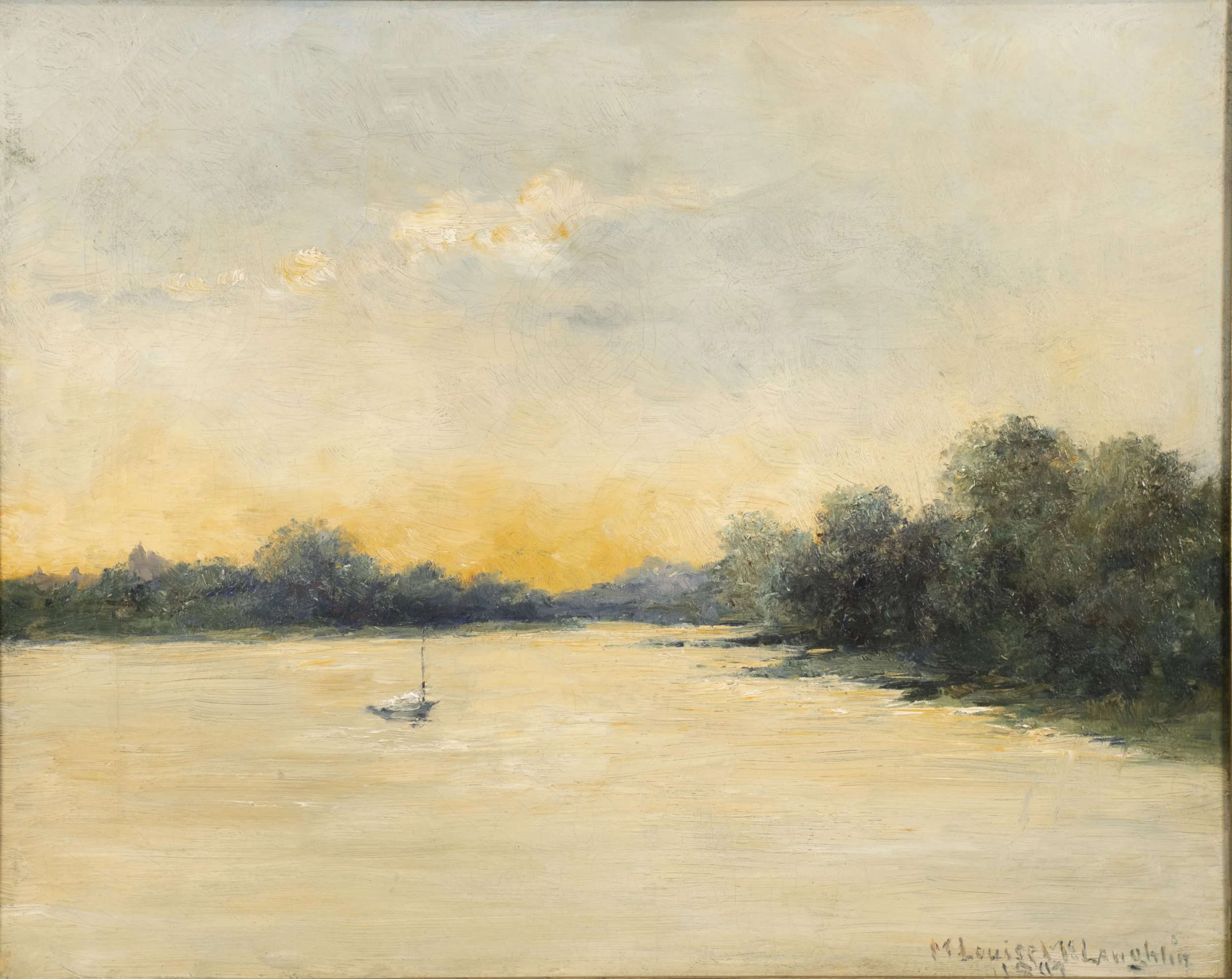 Minute with a Masterpiece: Harbor with Boat by Mary Louise McLaughlin