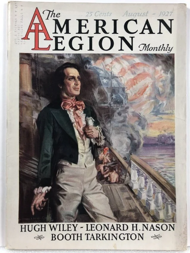 ZMA Puzzler: The American Legion Monthly magazine cover, 'Francis Key Scott and the Flag at Fort McHenry'