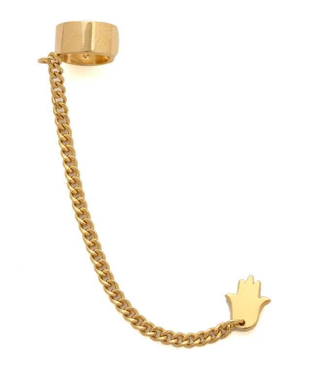 Jennifer Zeuner Jewelry Violet Hamsa Earring ($86) from Shopbop
