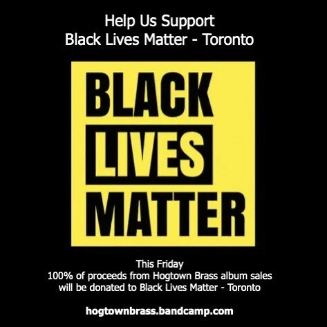 This Friday, @bandcamp is giving artists 100% of sales, and Hogtown Brass will be donating the full amount to @blacklivesmattertoronto.

If you already have our albums, please consider making a donation to them, or any of the other amazing organizati