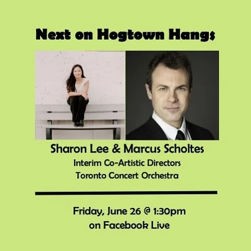 This Friday at 1:30pm EST we're thrilled to welcome @sharon_lee_music and @maestro_marcus1. 
We'll be talking about pivoting to digital creation, taking over the leadership of the @toronto_concert_orch_official, creating distance videos, and what the
