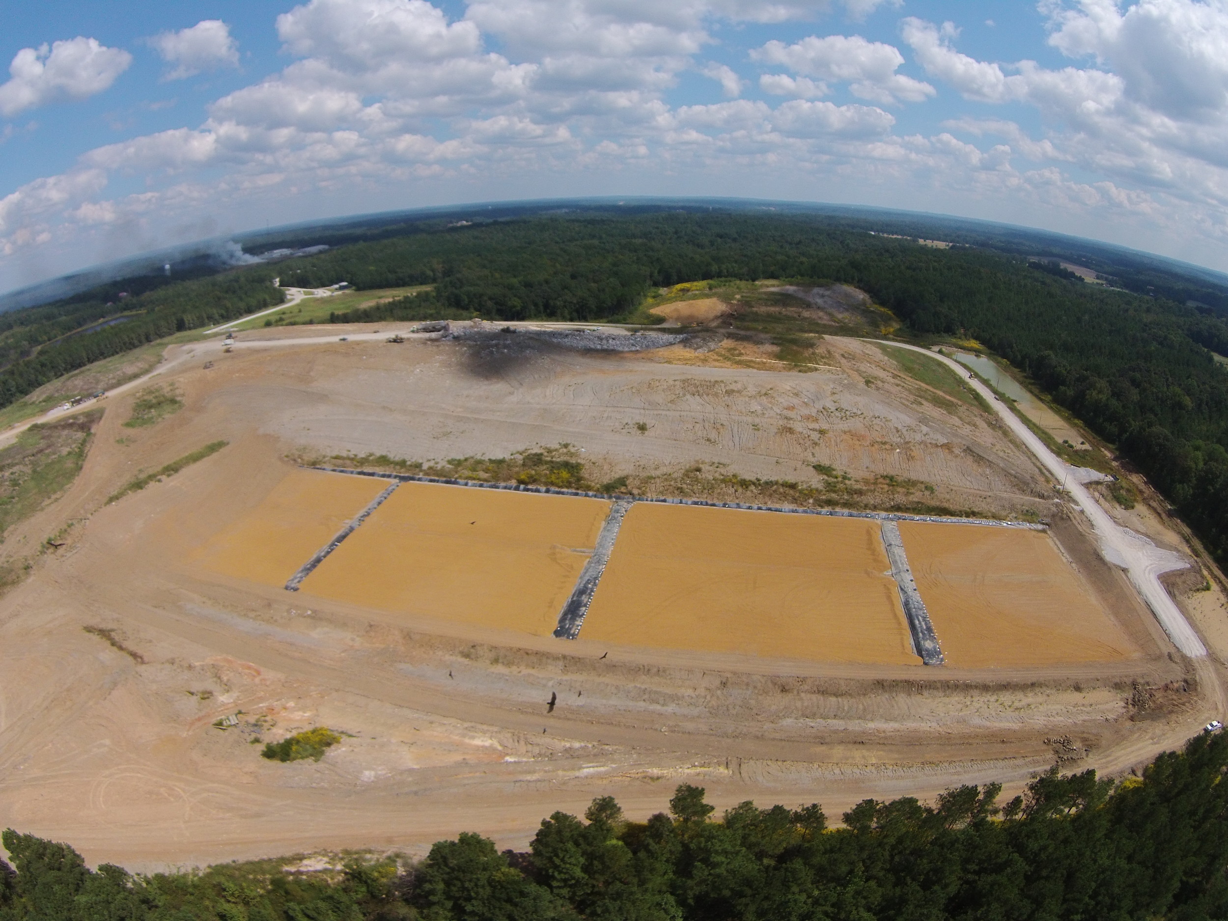 And it's a wrap ... MSW landfill cell, Mississippi.