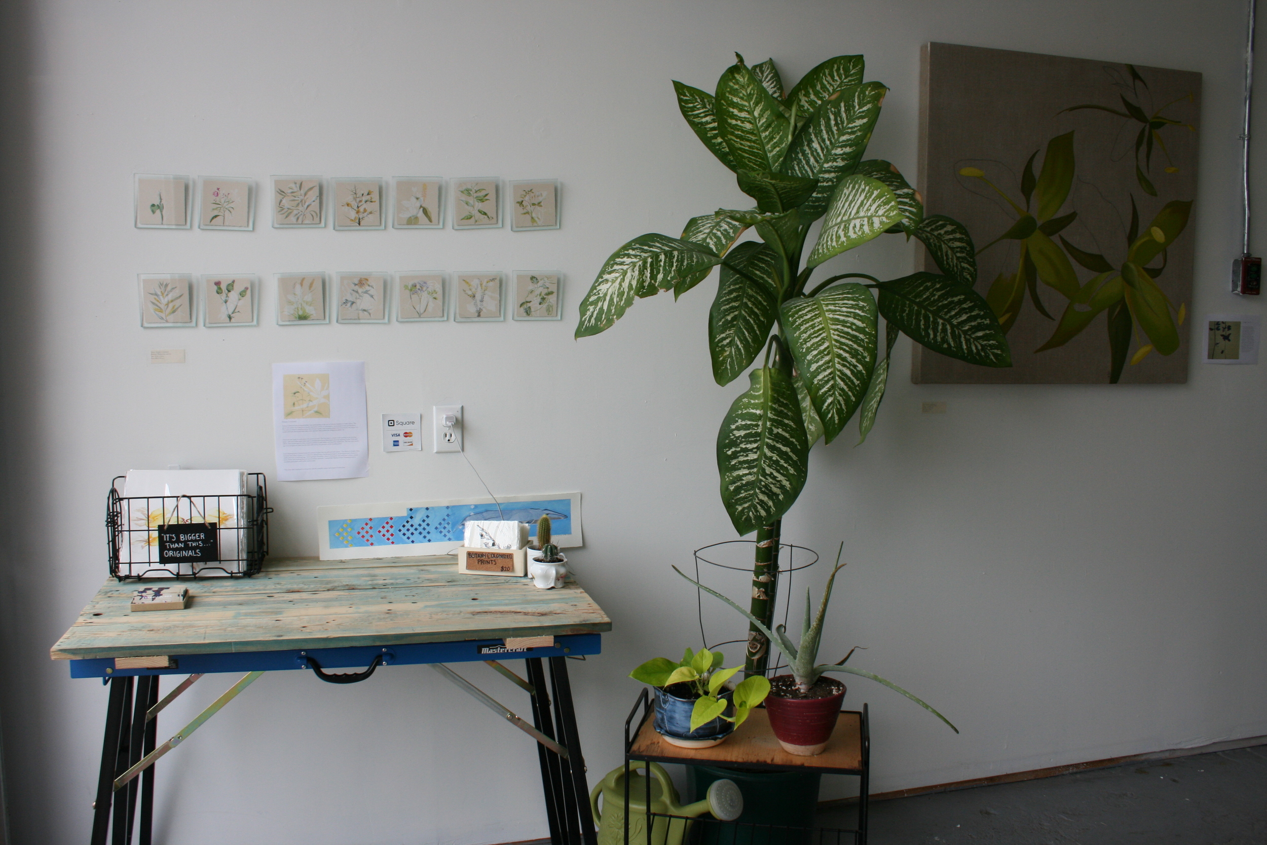 This is an installation of some of my previous work and the work I did this year. It's Bigger Than This... originals and the first draft of the mural can be seen here. 