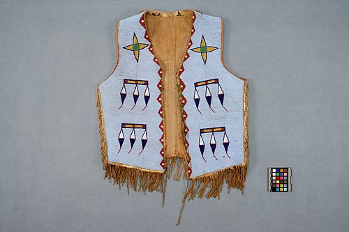Plains vest (Alberta, Calgary), found on the Museum of Anthropology's website