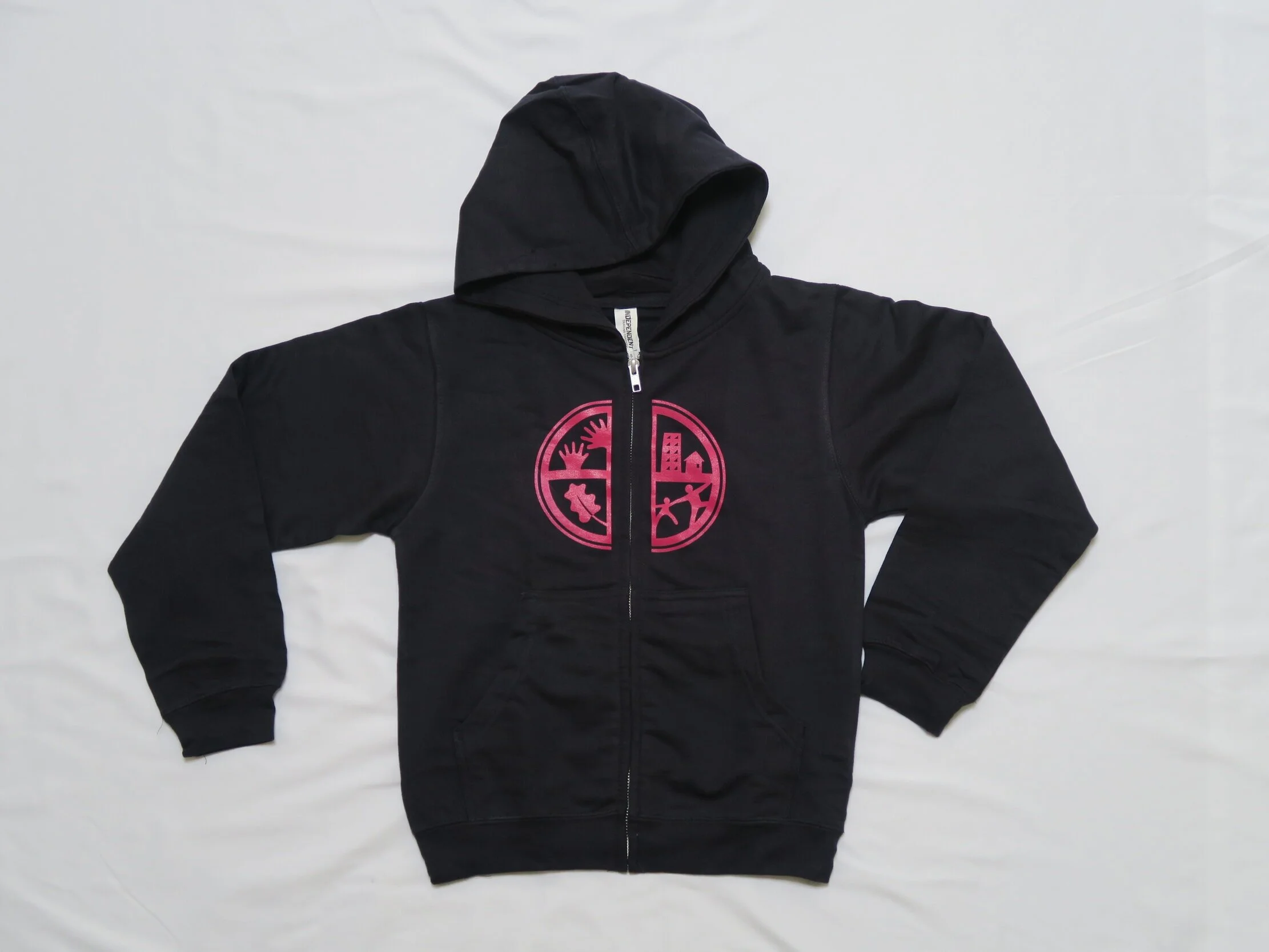 childrens navy zip up hoodie