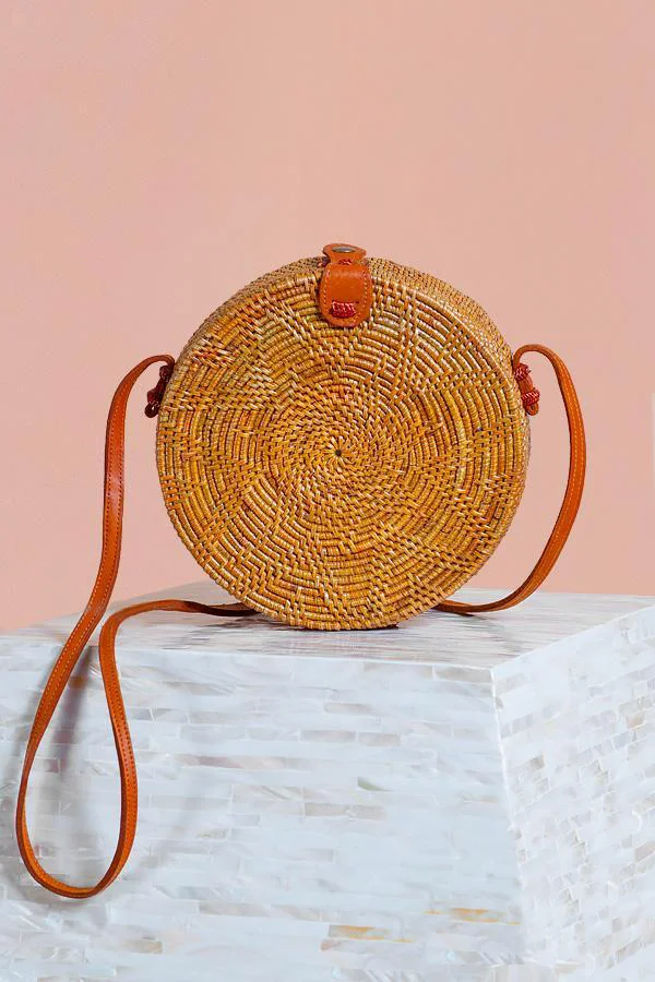 weave circle bag