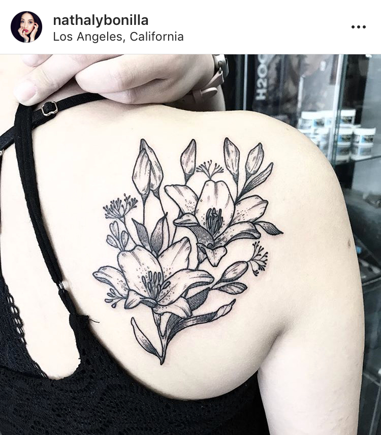 flower tattoo artist california