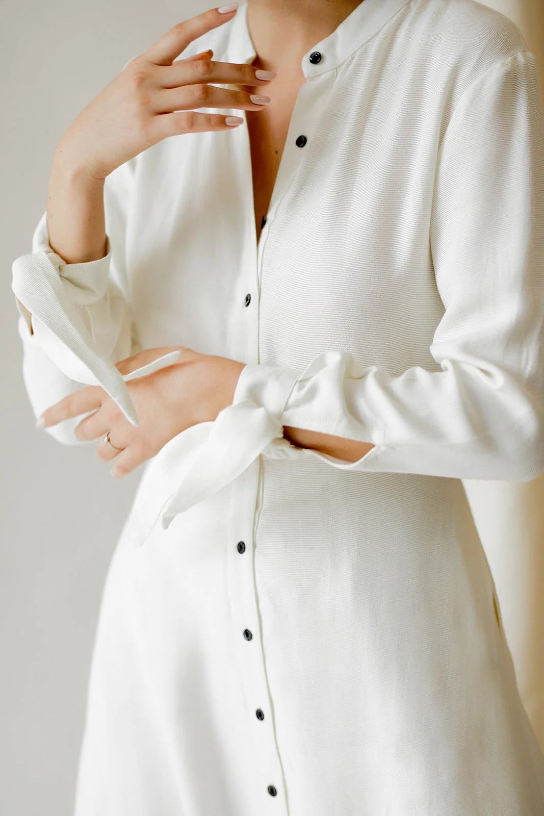 uninterrupted white dress