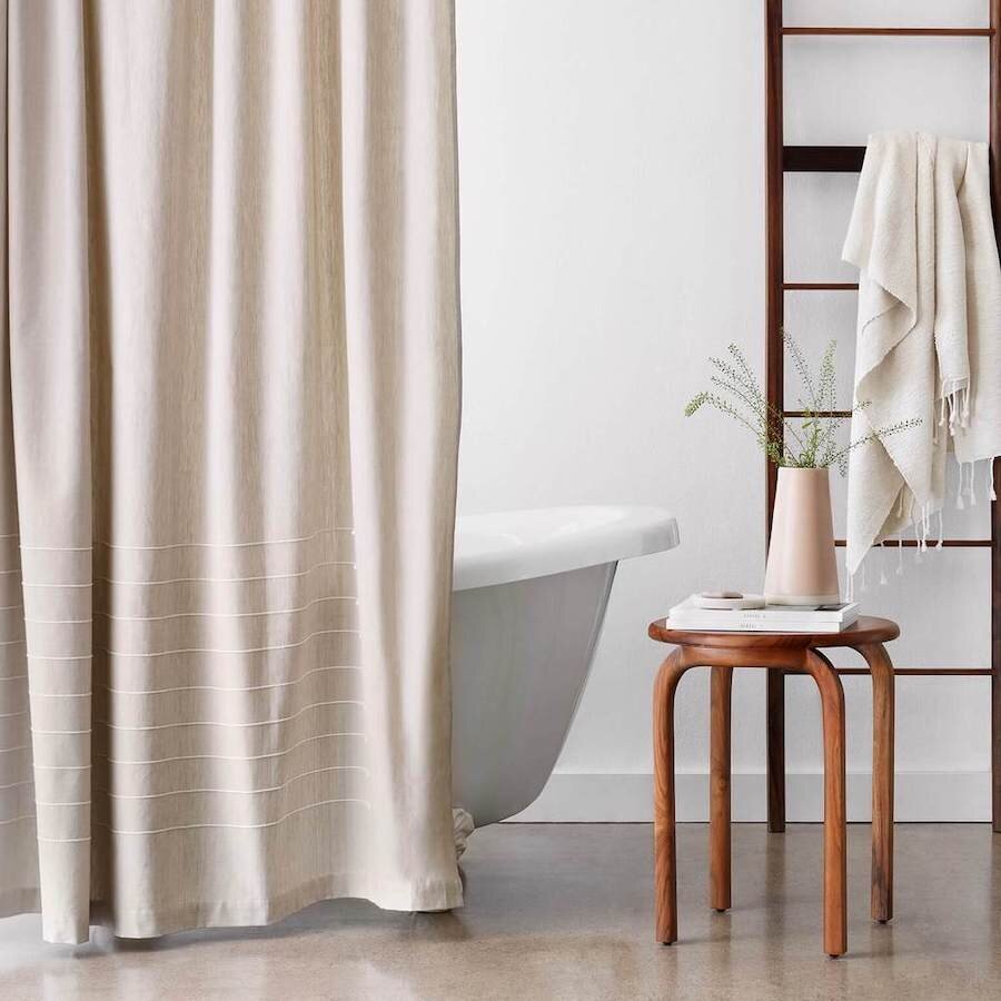 6 Eco Friendly Shower Curtains For An, Organic Cotton Shower Curtain Canada