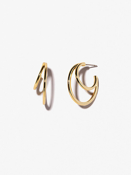 Ana Luisa Scarlett Medium Hoops