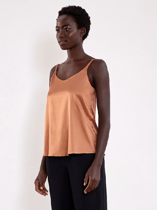 ADAY Take-Off Satin Tank Top