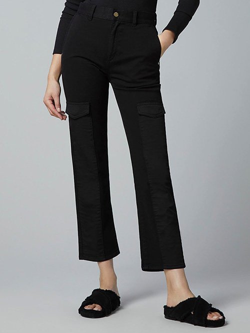 DL1961 vintage straight fit cropped denim