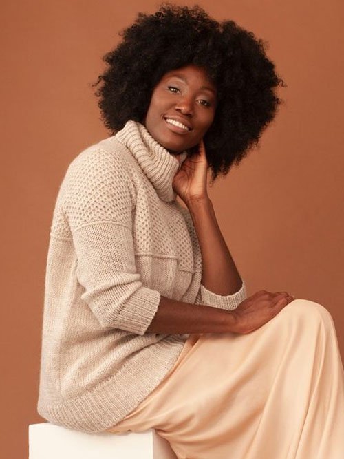 Lora Gene knitted turtleneck sweater