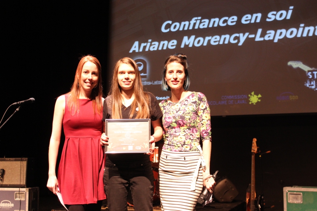 Catégorie J'ai des choses à dire: Arianne Morency-Lapointe auteure du texte Confiance en soi