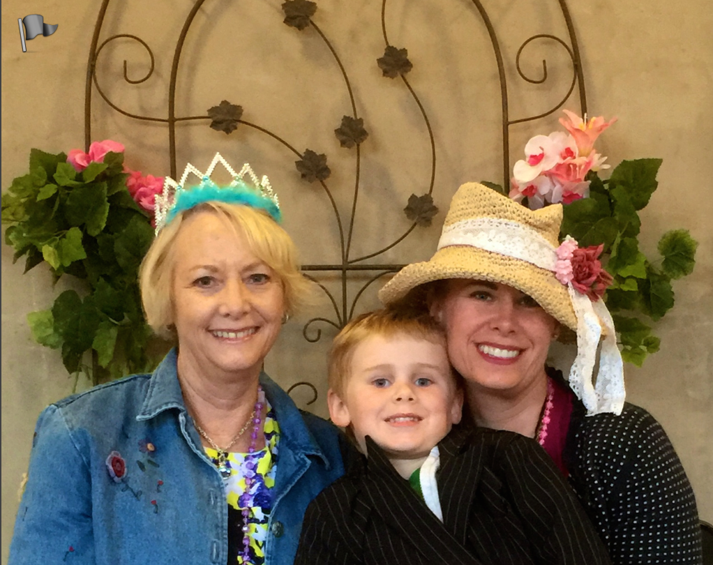 My mother, my youngest Logan and myself.