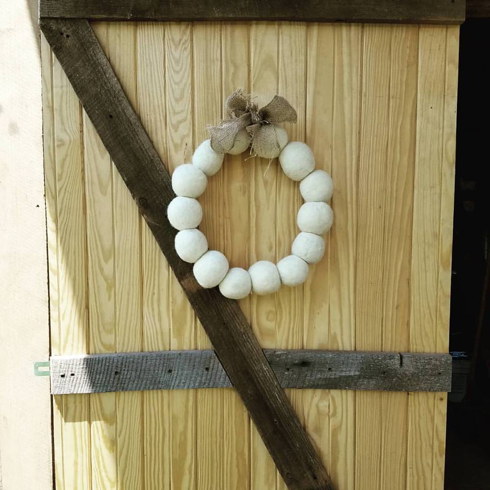 The door to our wool house.... now become The Hive!