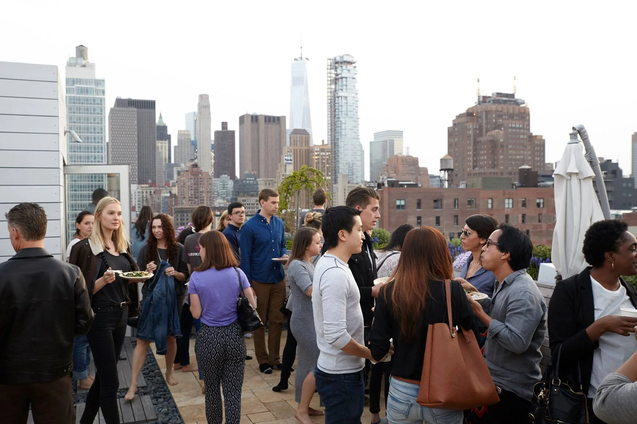 A dinner party at the same venue last year. What a view - people LOVED it! 