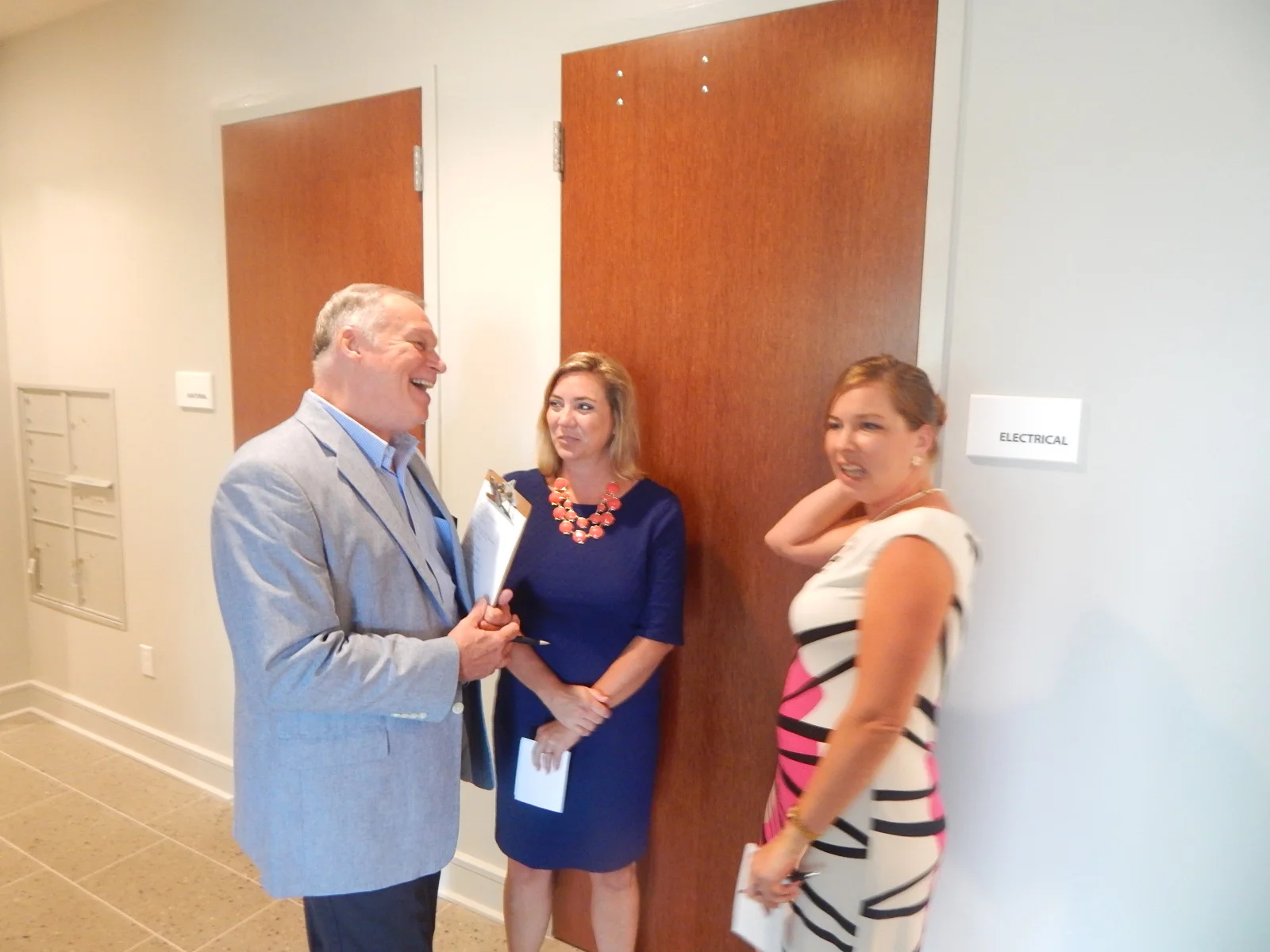 David Richbourg, VP, meets with Arc grant winners.