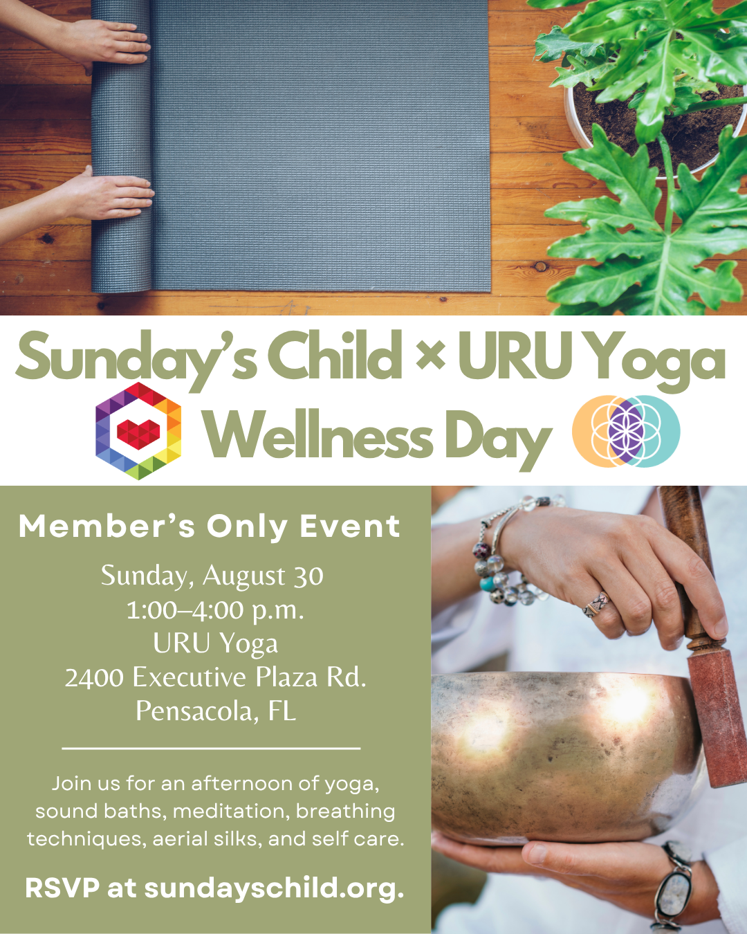 Sunday's Child × URU Yoga wellness day