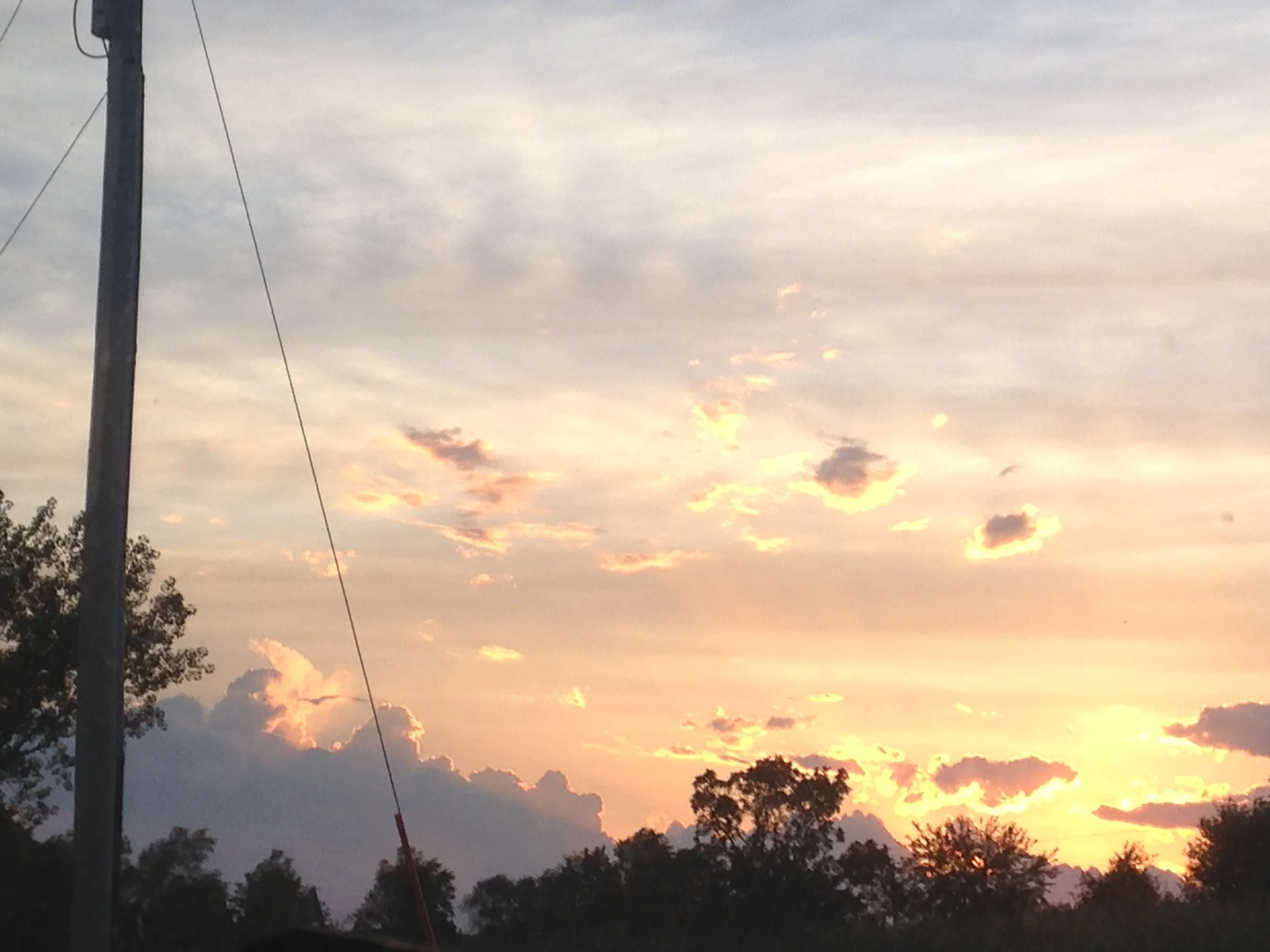 What's gold is when you get storm clouds and a sunset together. God did good, and I'm so thankful to be blessed to experience this life.