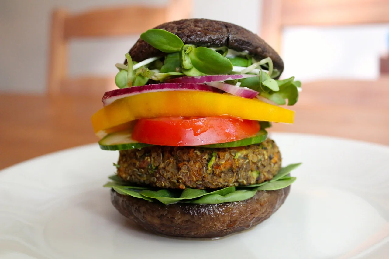 Quinoa Portobello Burgers