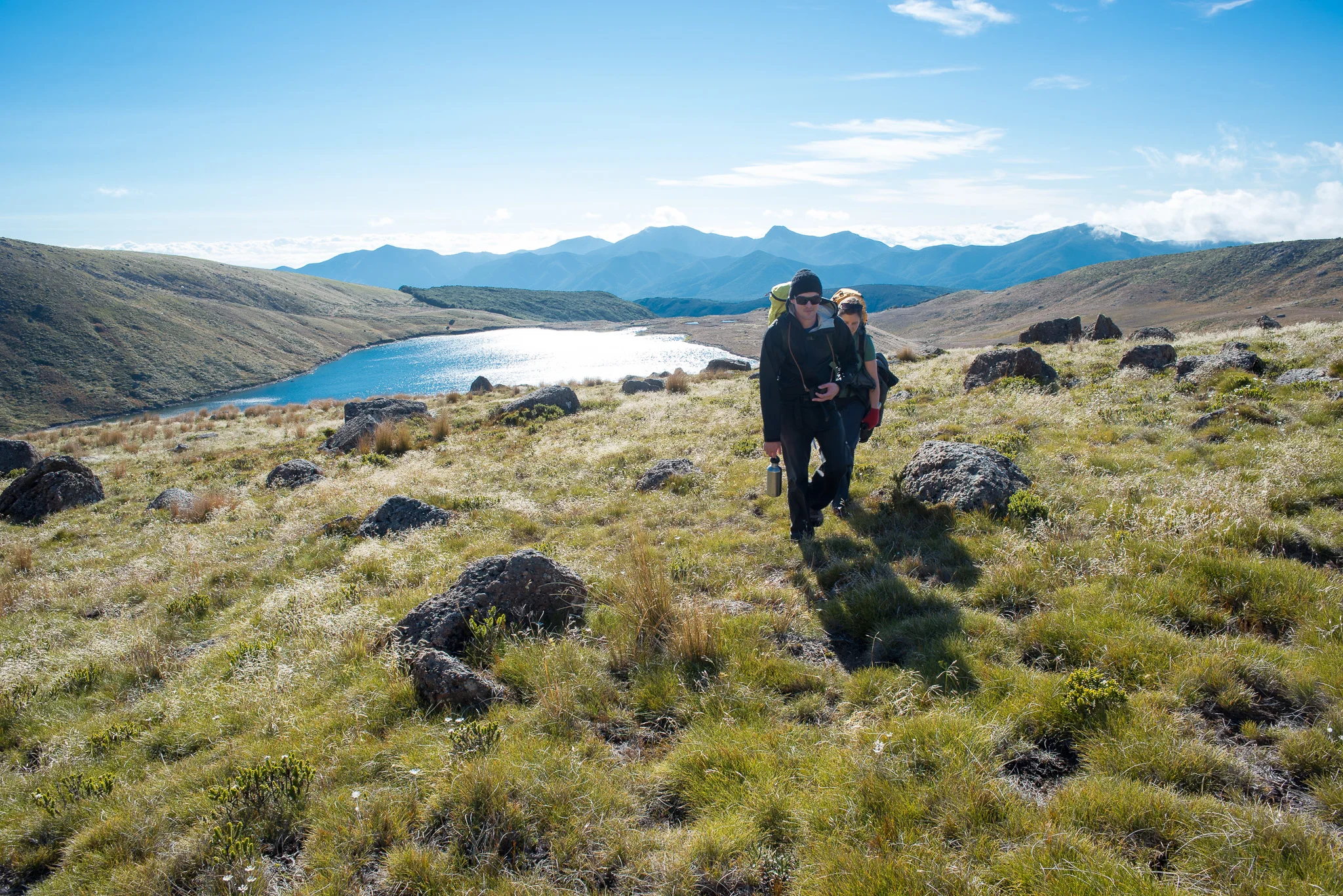 Hiking at Lake Sylvester in the Kahurangi National Park